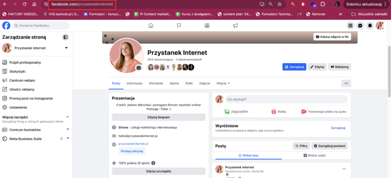 adres url strony na facebooku